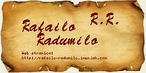 Rafailo Radumilo vizit kartica